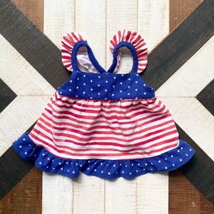 Cat & Jack Americana 4th of July Baby Girl Summer Dress Shirt Top Beach Pool